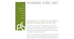 Desktop Screenshot of posnerfineart.com