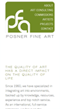 Mobile Screenshot of posnerfineart.com