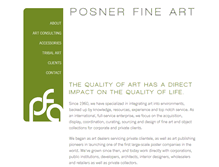 Tablet Screenshot of posnerfineart.com